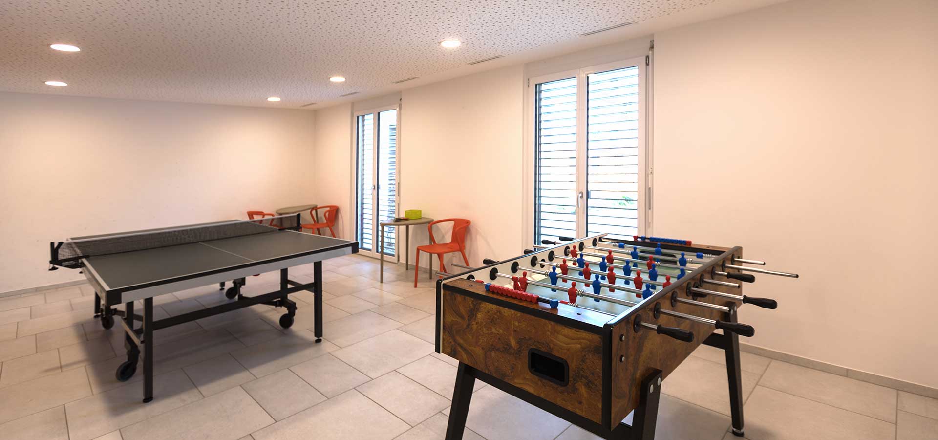 Most villas have games rooms
