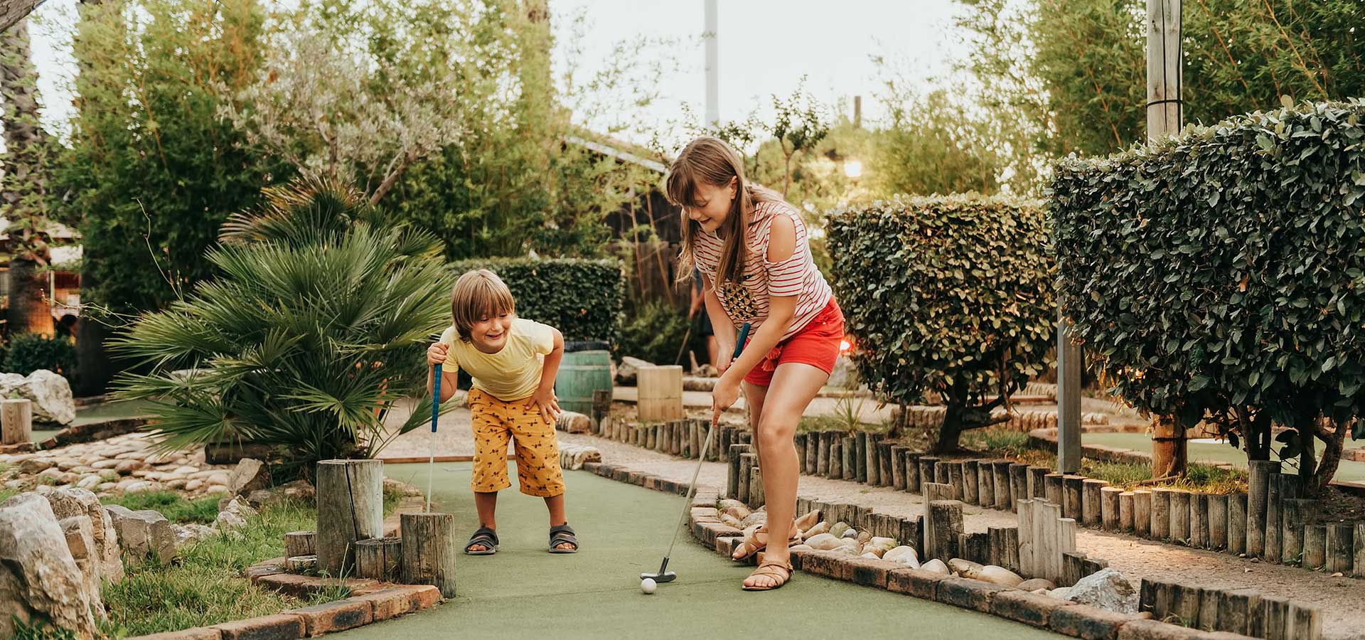 Enjoy a round of mini golf